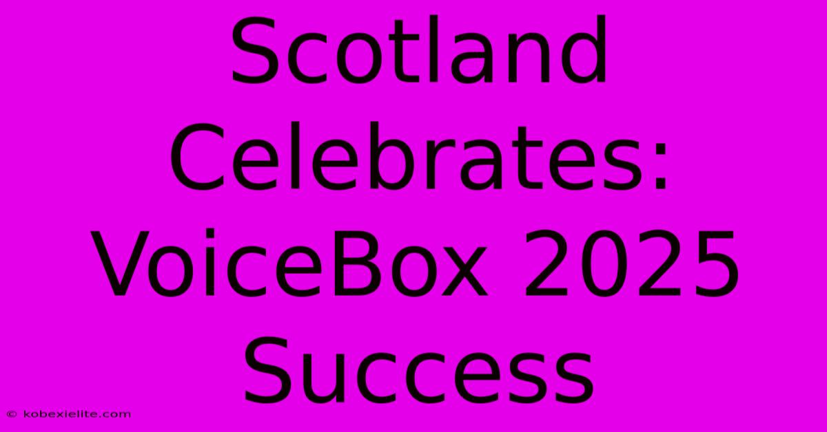 Scotland Celebrates: VoiceBox 2025 Success