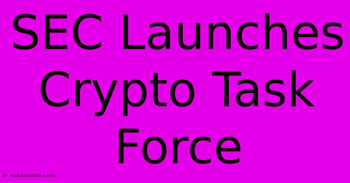 SEC Launches Crypto Task Force