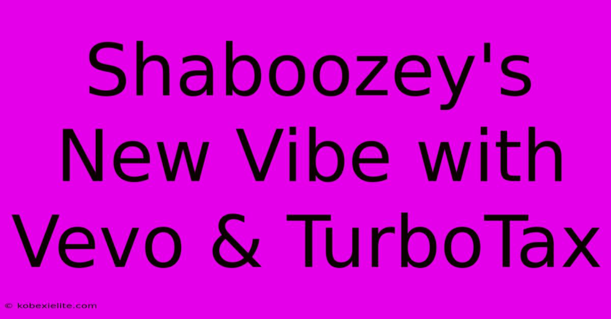 Shaboozey's New Vibe With Vevo & TurboTax