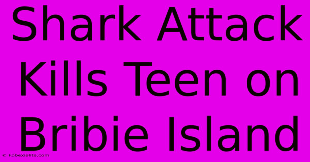 Shark Attack Kills Teen On Bribie Island