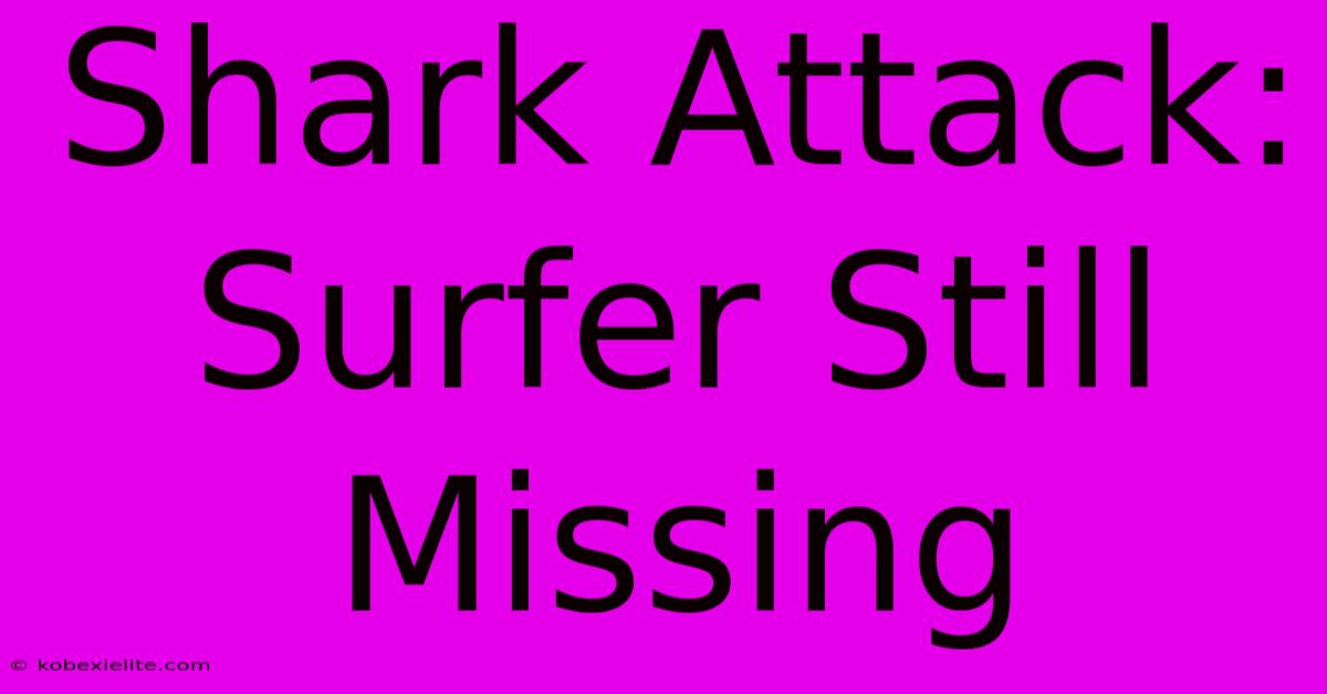 Shark Attack: Surfer Still Missing