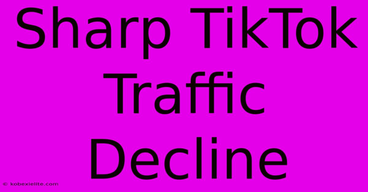 Sharp TikTok Traffic Decline