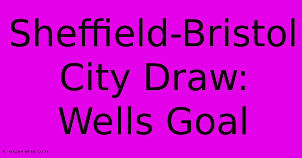 Sheffield-Bristol City Draw: Wells Goal