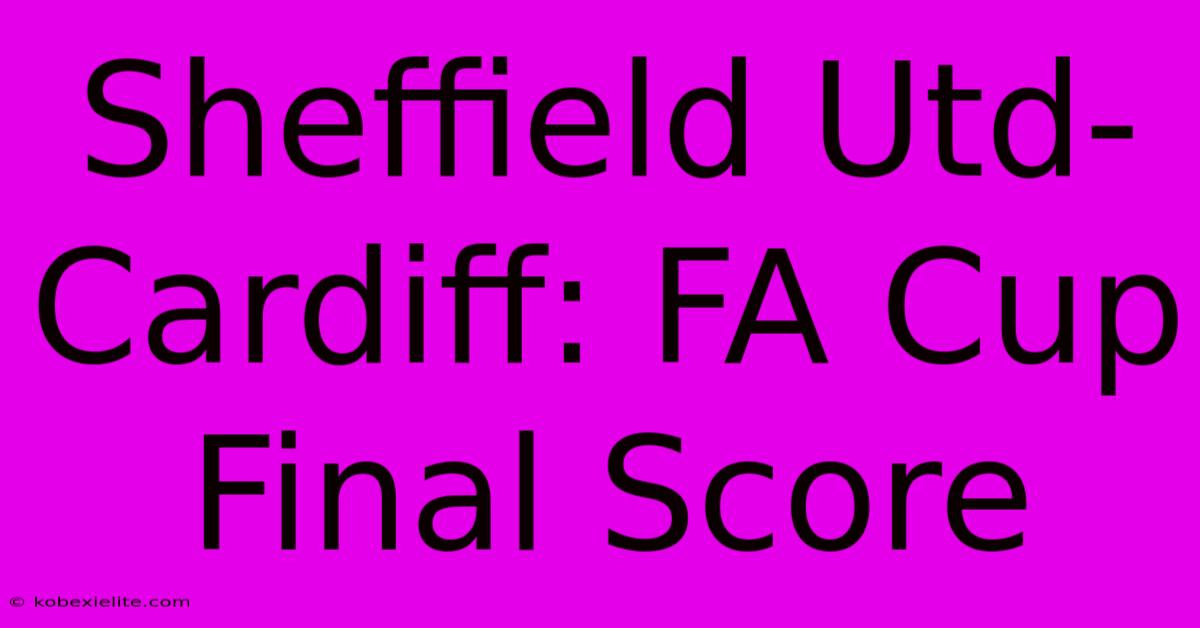 Sheffield Utd-Cardiff: FA Cup Final Score