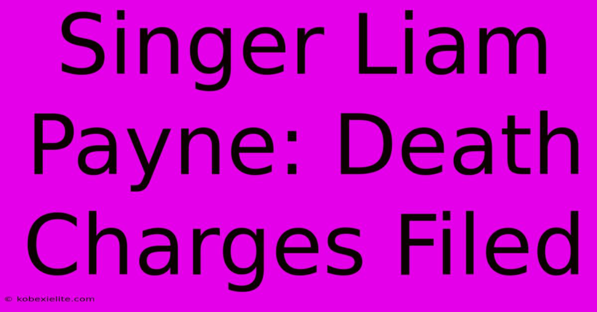 Singer Liam Payne: Death Charges Filed