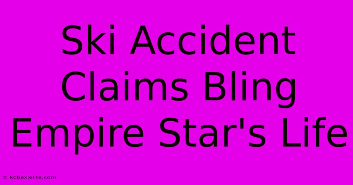 Ski Accident Claims Bling Empire Star's Life