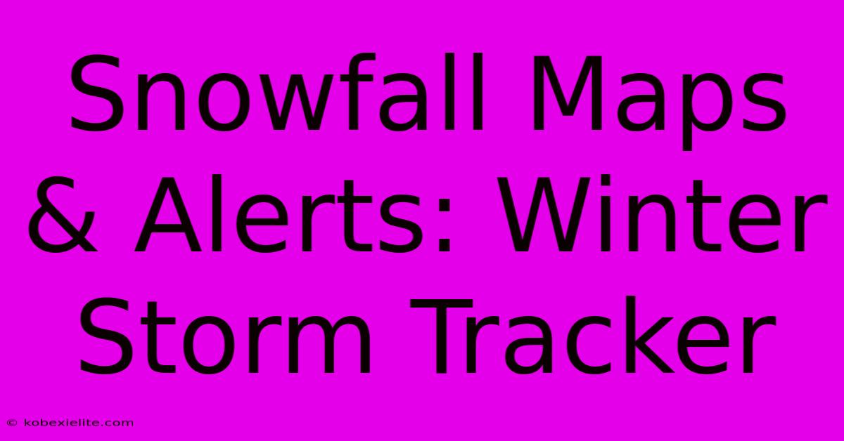 Snowfall Maps & Alerts: Winter Storm Tracker