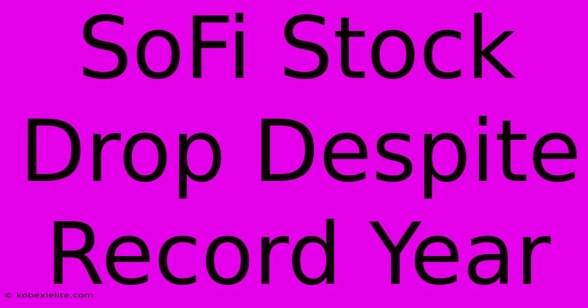 SoFi Stock Drop Despite Record Year