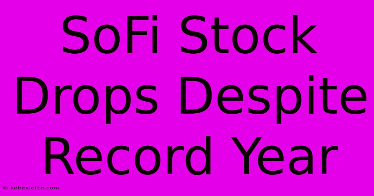 SoFi Stock Drops Despite Record Year