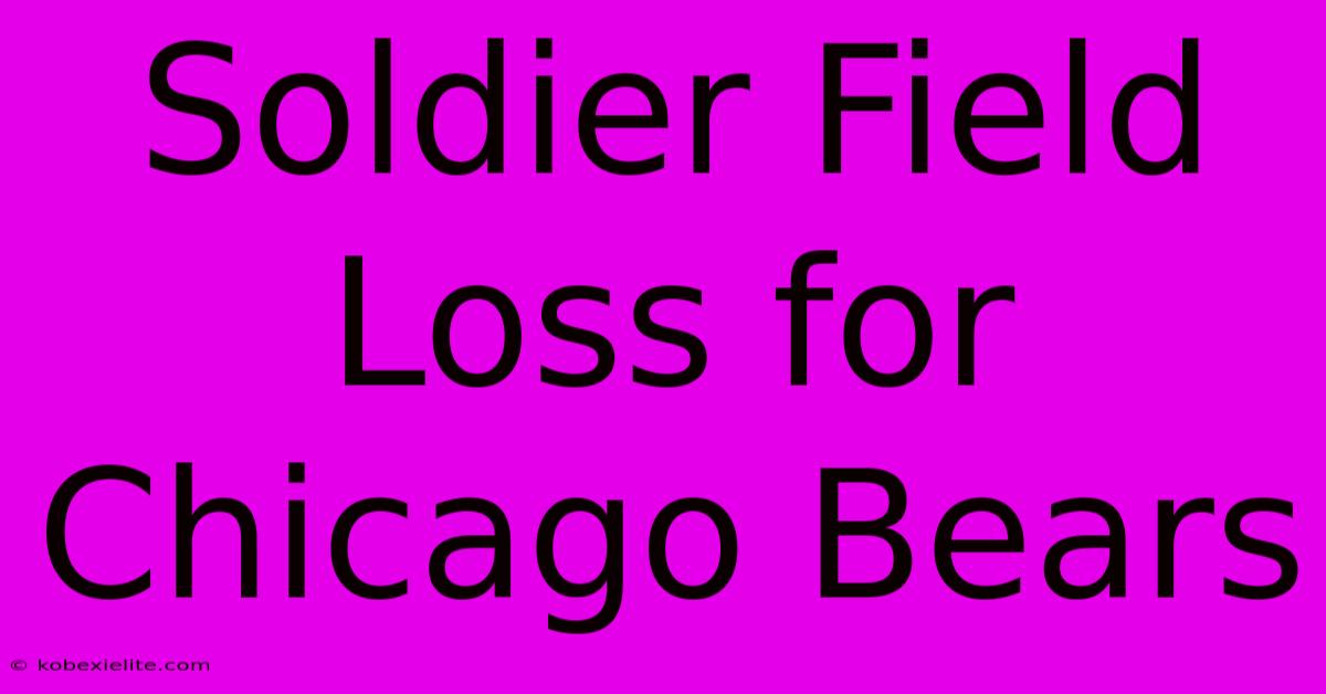 Soldier Field Loss For Chicago Bears