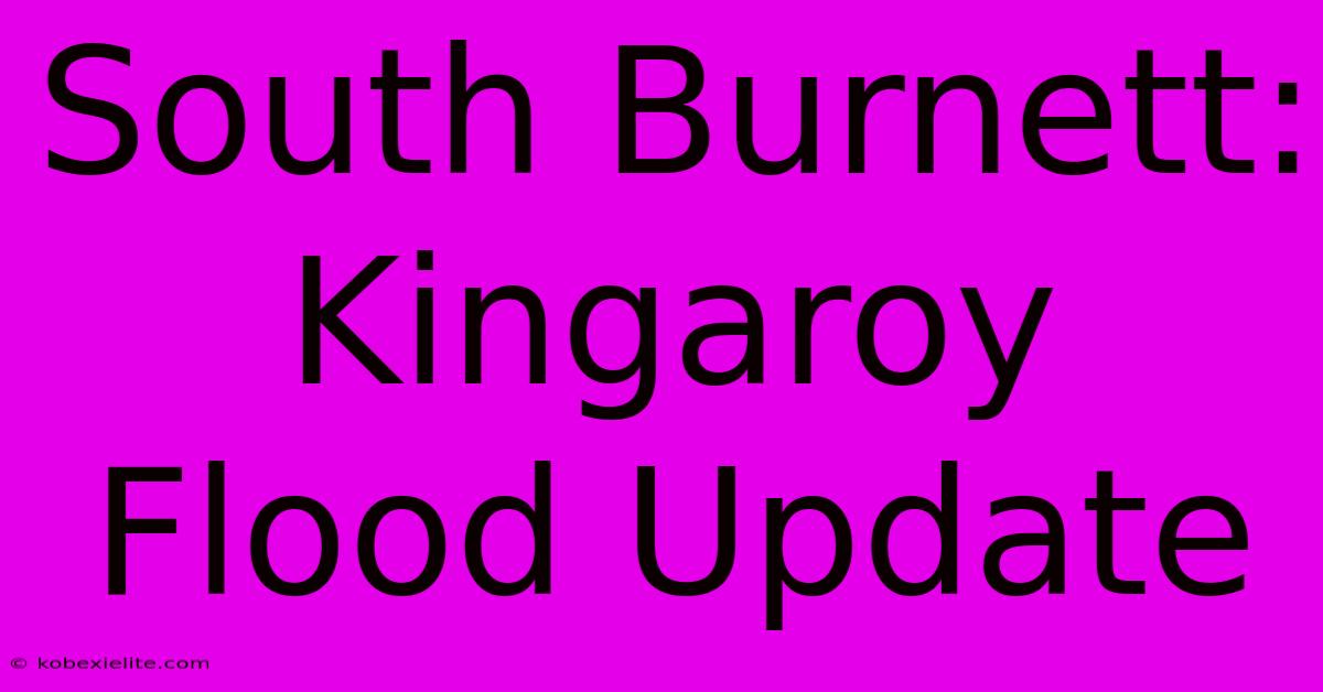 South Burnett: Kingaroy Flood Update