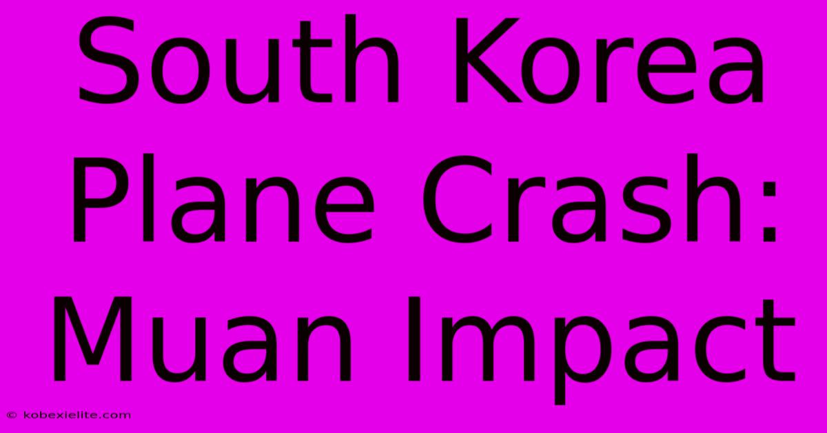 South Korea Plane Crash: Muan Impact