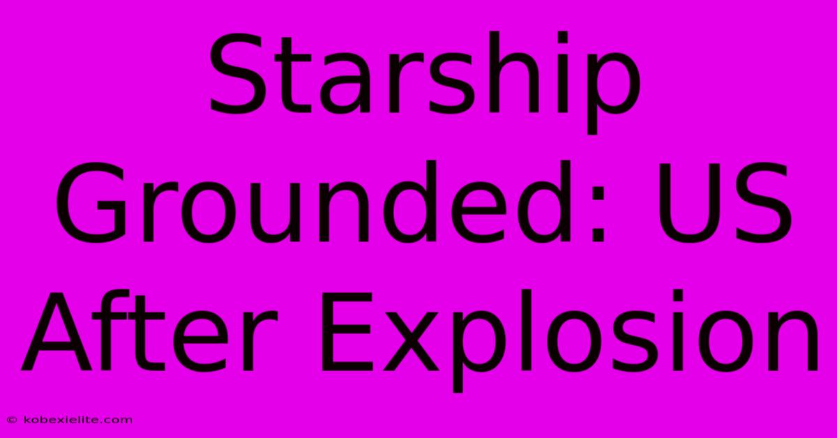 Starship Grounded: US After Explosion