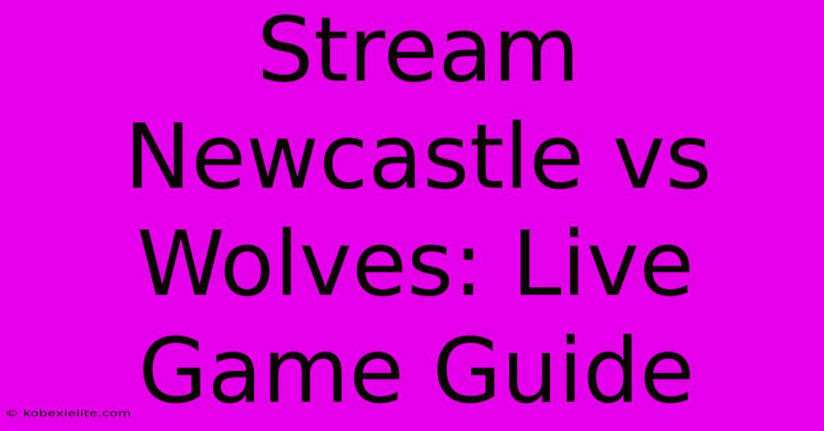 Stream Newcastle Vs Wolves: Live Game Guide