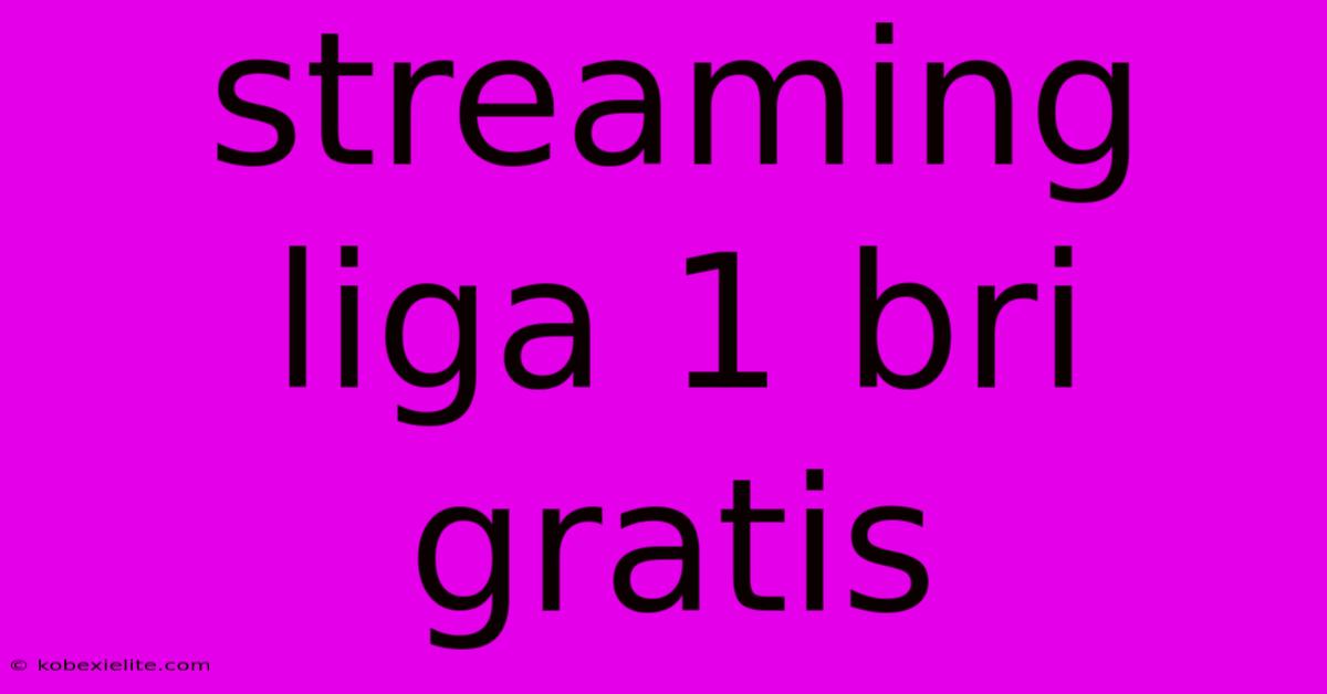 Streaming Liga 1 Bri Gratis