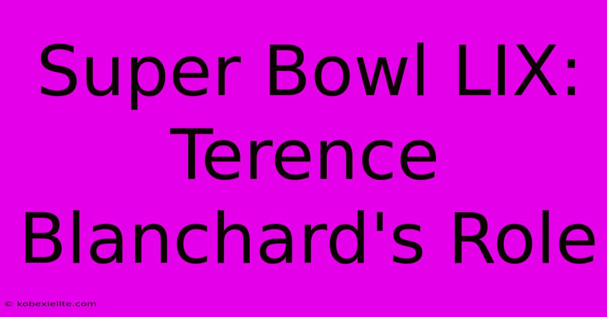 Super Bowl LIX: Terence Blanchard's Role