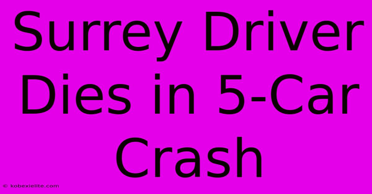 Surrey Driver Dies In 5-Car Crash