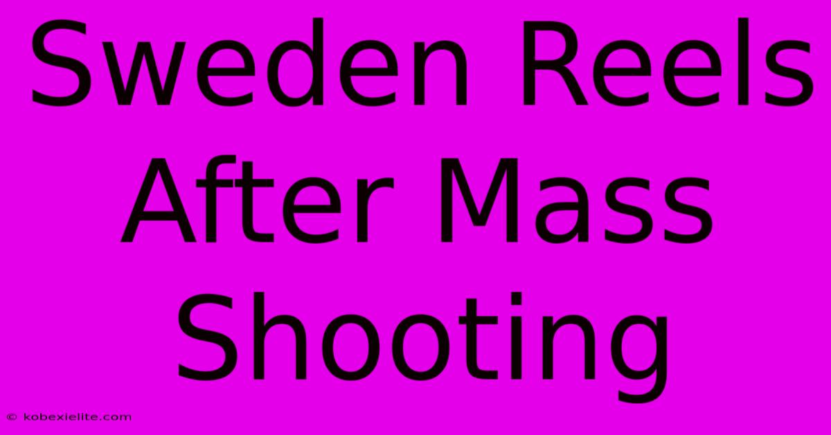 Sweden Reels After Mass Shooting