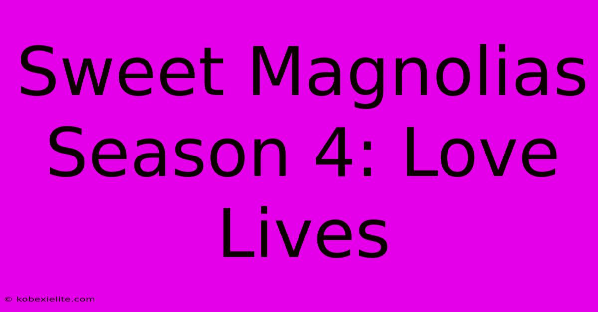 Sweet Magnolias Season 4: Love Lives