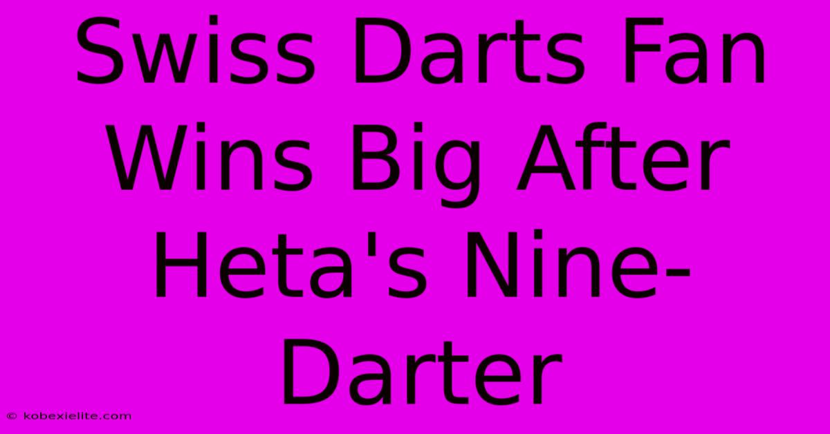 Swiss Darts Fan Wins Big After Heta's Nine-Darter