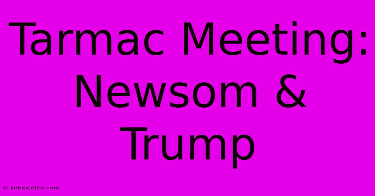 Tarmac Meeting: Newsom & Trump