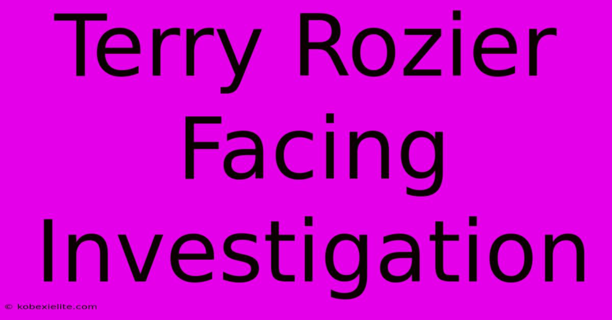 Terry Rozier Facing Investigation