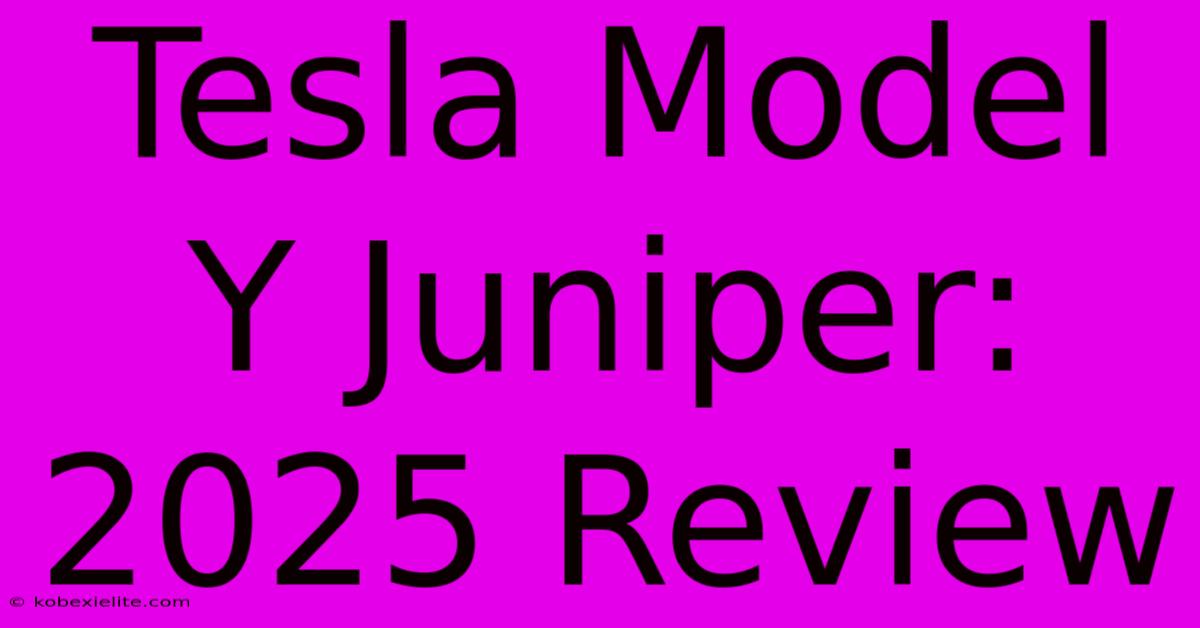 Tesla Model Y Juniper: 2025 Review