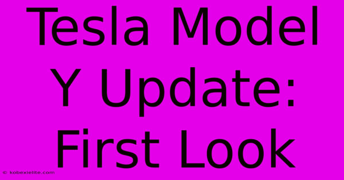 Tesla Model Y Update: First Look