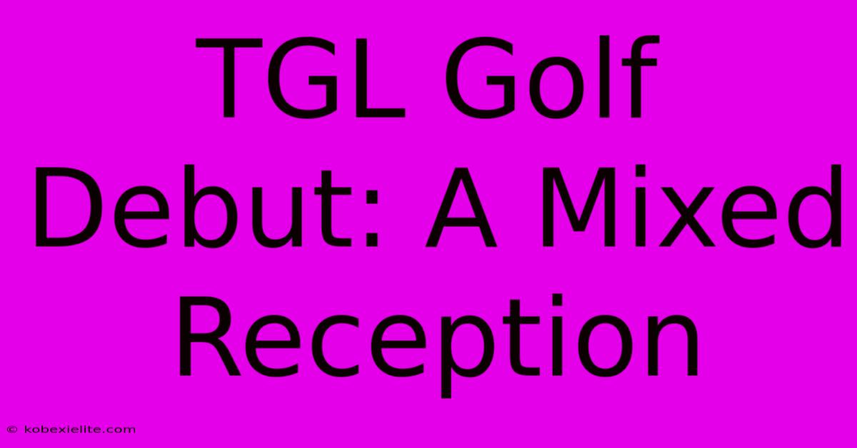 TGL Golf Debut: A Mixed Reception