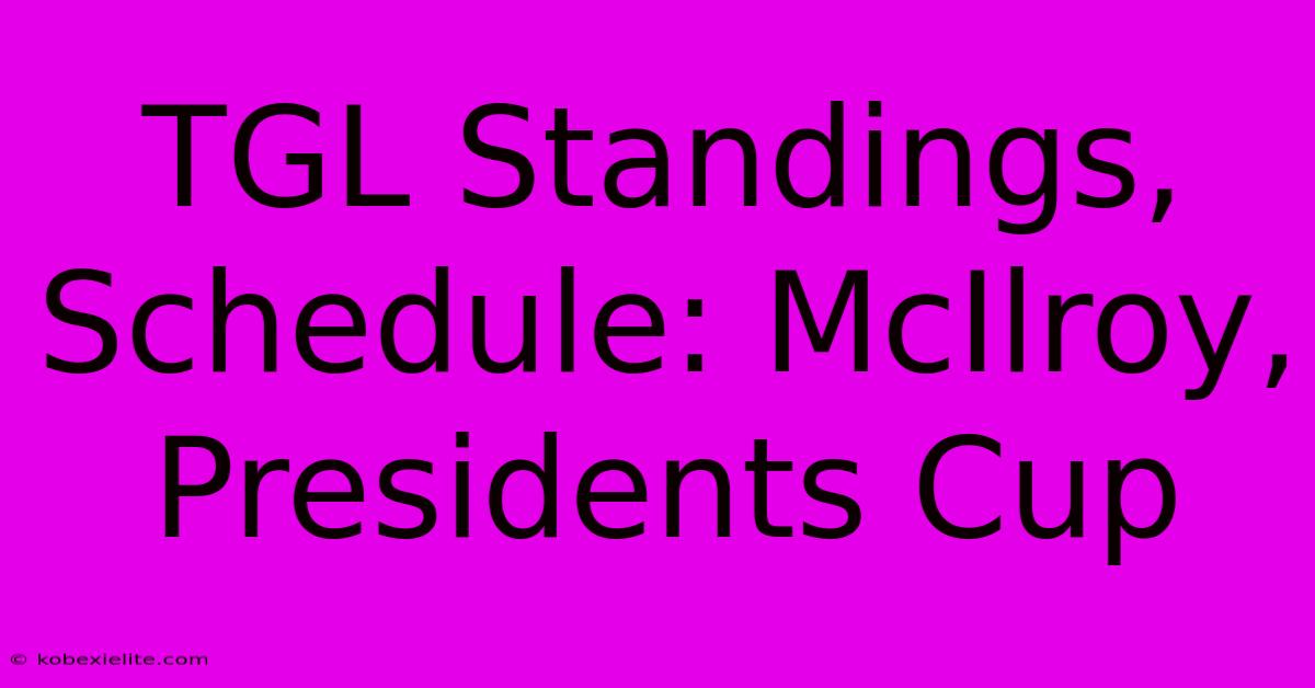 TGL Standings, Schedule: McIlroy, Presidents Cup