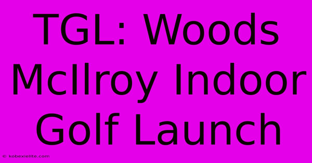 TGL: Woods McIlroy Indoor Golf Launch