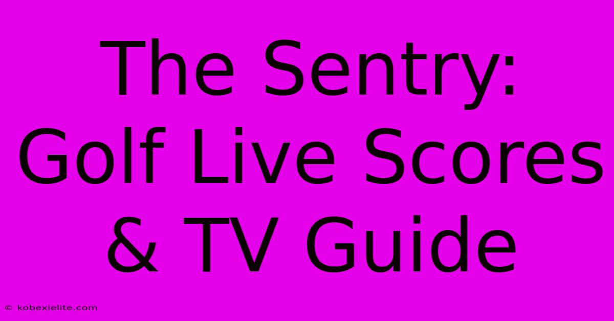 The Sentry: Golf Live Scores & TV Guide