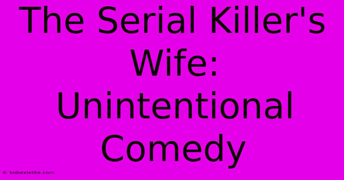 The Serial Killer's Wife: Unintentional Comedy