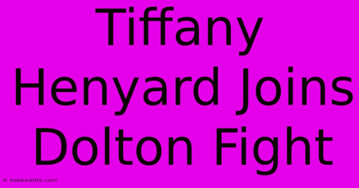 Tiffany Henyard Joins Dolton Fight