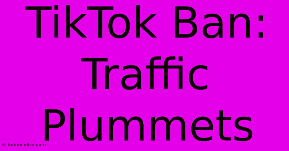 TikTok Ban: Traffic Plummets