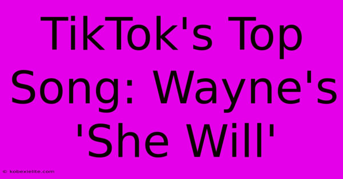 TikTok's Top Song: Wayne's 'She Will'