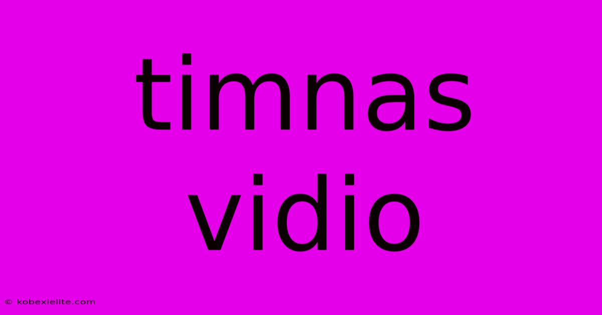 Timnas Vidio