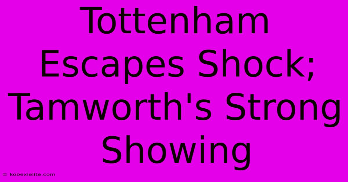 Tottenham Escapes Shock; Tamworth's Strong Showing