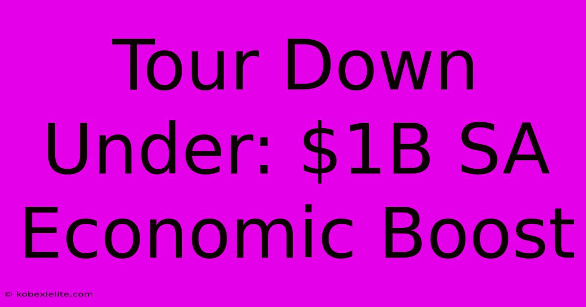 Tour Down Under: $1B SA Economic Boost