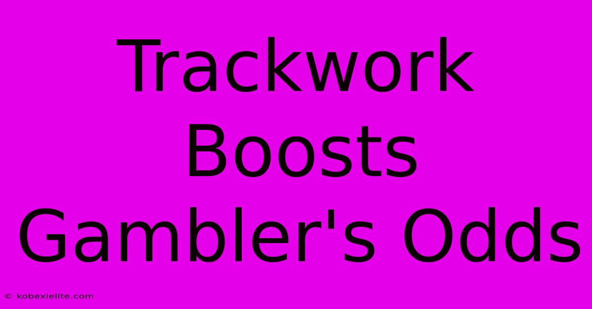 Trackwork Boosts Gambler's Odds