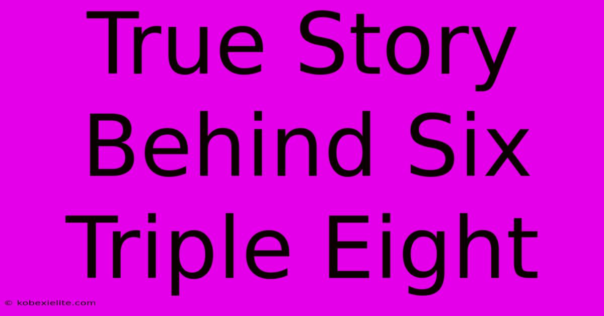 True Story Behind Six Triple Eight