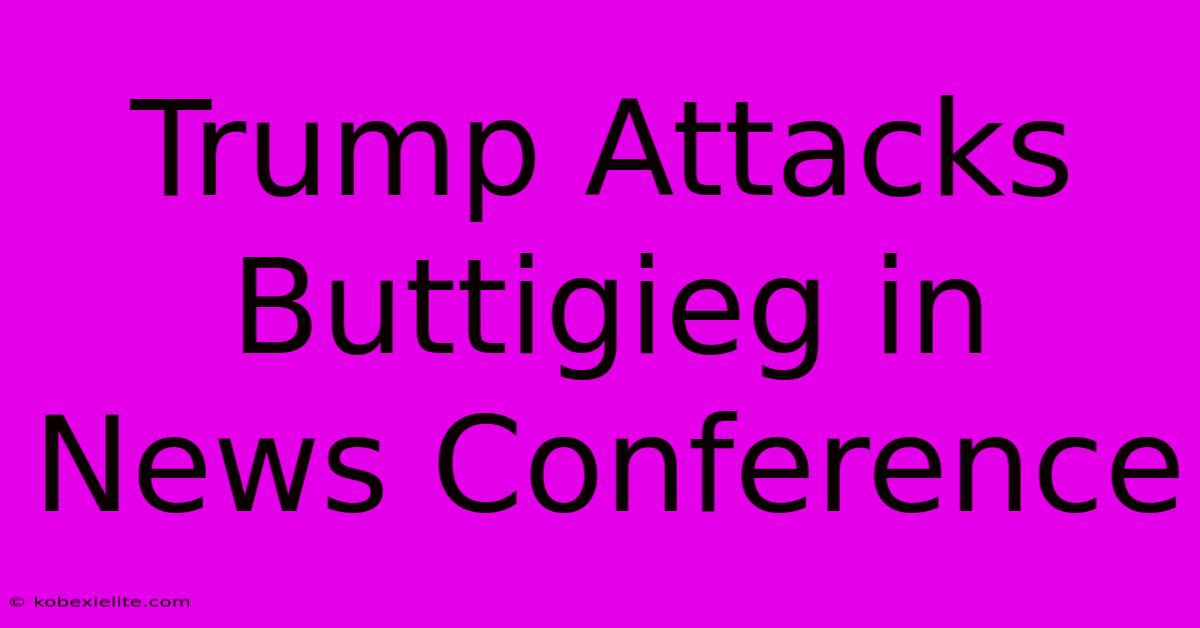 Trump Attacks Buttigieg In News Conference