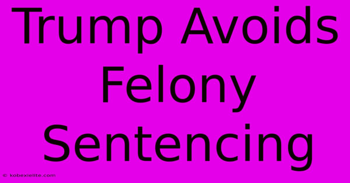 Trump Avoids Felony Sentencing