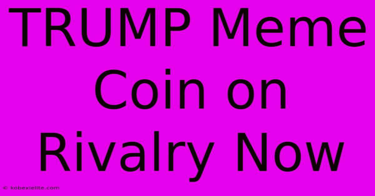 TRUMP Meme Coin On Rivalry Now