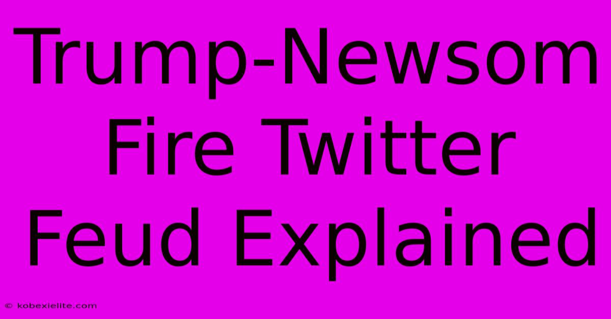 Trump-Newsom Fire Twitter Feud Explained