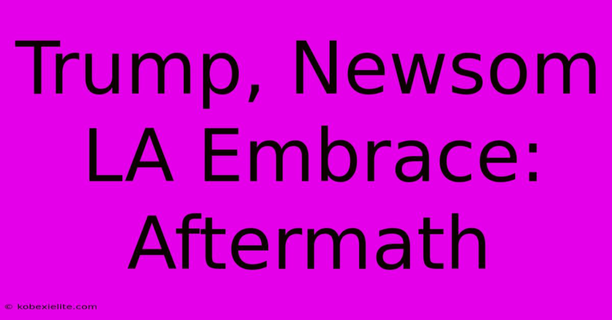 Trump, Newsom LA Embrace: Aftermath