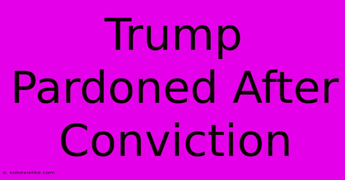 Trump Pardoned After Conviction