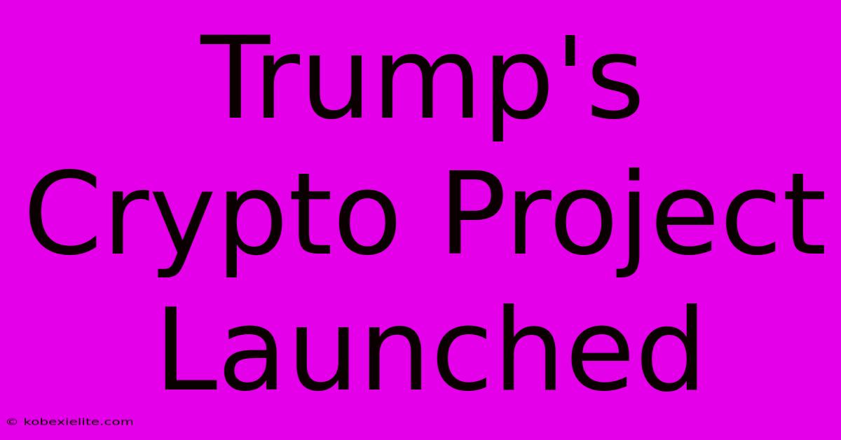 Trump's Crypto Project Launched