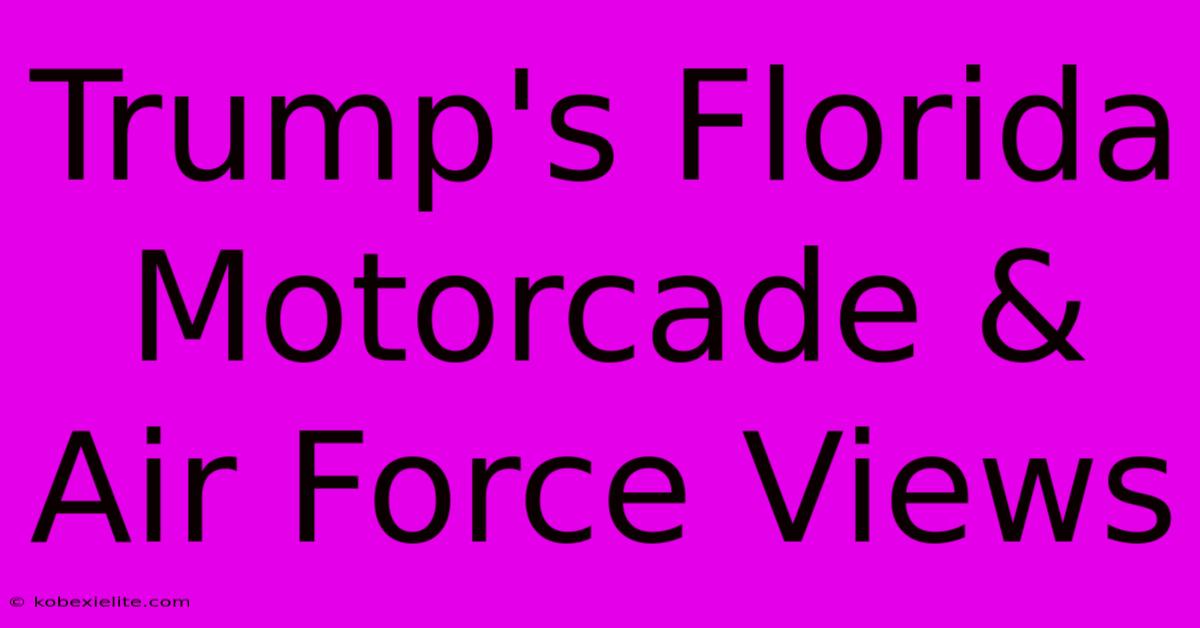 Trump's Florida Motorcade & Air Force Views