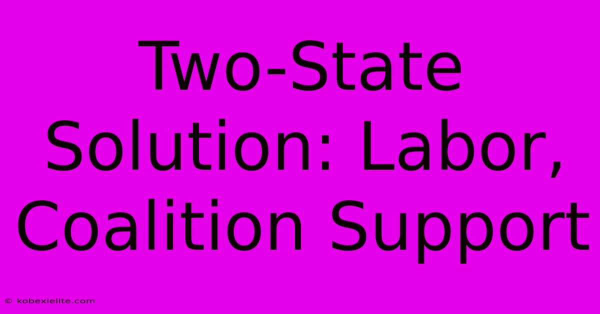 Two-State Solution: Labor, Coalition Support